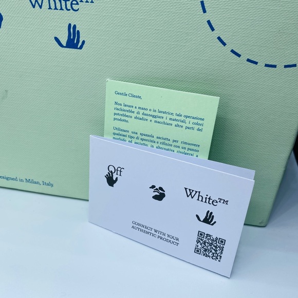 Off-White Men’s Vulcanized Low-Top Sneakers SIZE US 9 Color Blue NWB AUTHENTIC - Picture 11 of 14